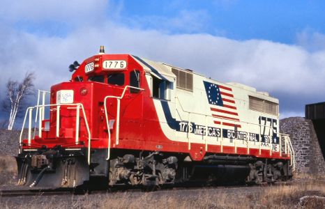 Soo Line locomotive at Calumet MI